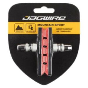 Jagwire Mountain Sport Brake Pads Threaded Post Red