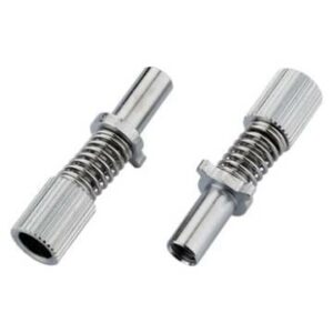 Jagwire Road Sport Frame Mount Mickey Adjusting Barrels Pair Chrome