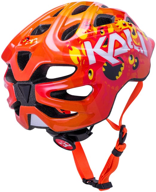 Kali Protectives Chakra Child Helmet - Monsters Orange, Children's, Small - Image 2