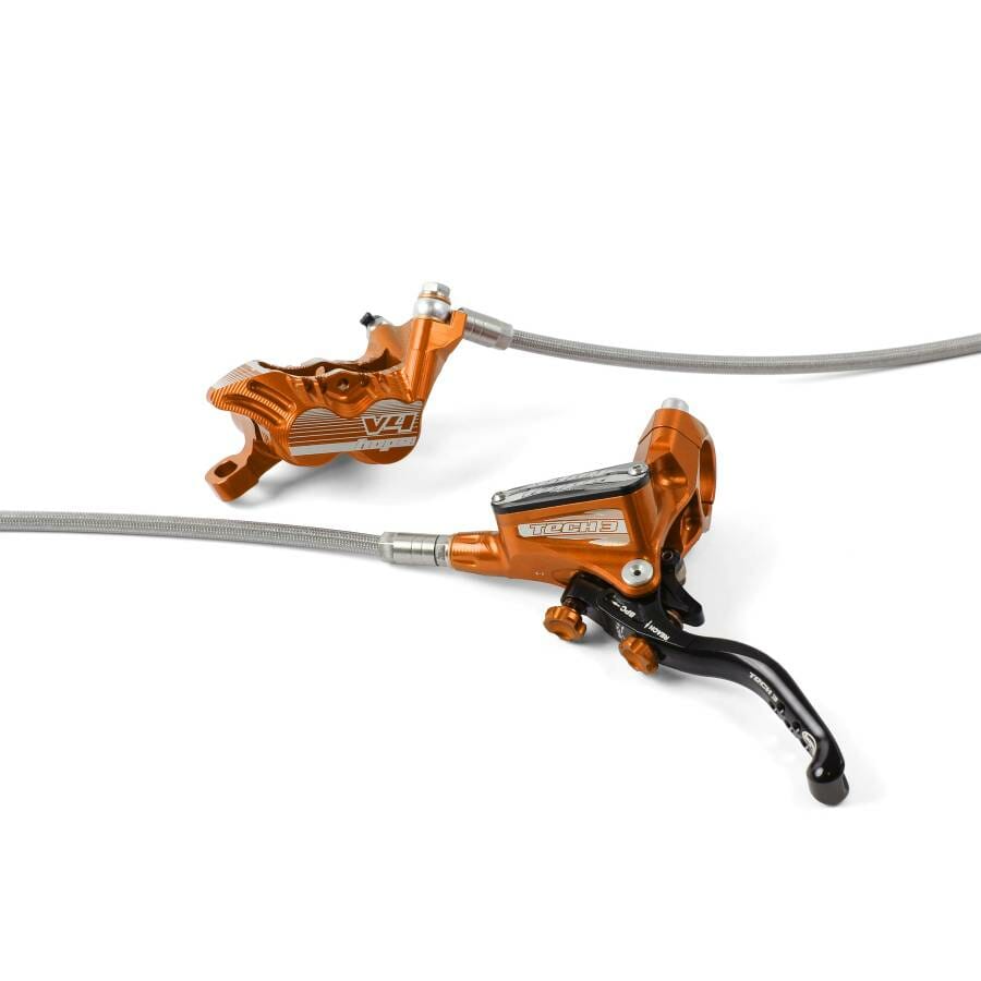 Tech V EU No Rotor Braided Front LH ORANGE
