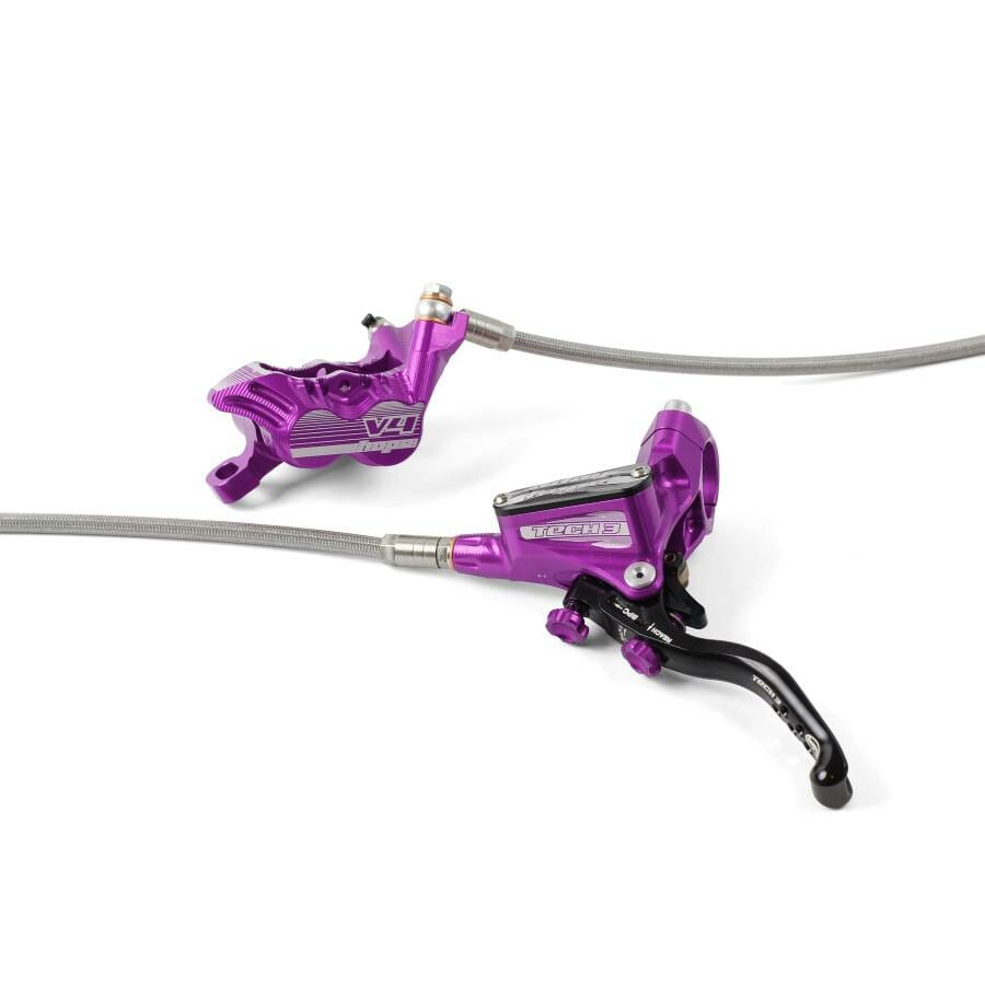 Tech V EU No Rotor Braided Front LH PURPLE