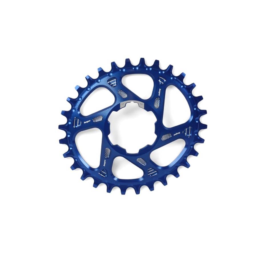 Hope Oval Spiderless Retainer Ring BLUE