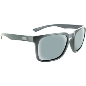 ONE by Optic Nerve Boiler Sunglasses Shiny Putty Grey, Polarized Smoke Lens with Silver Mirror