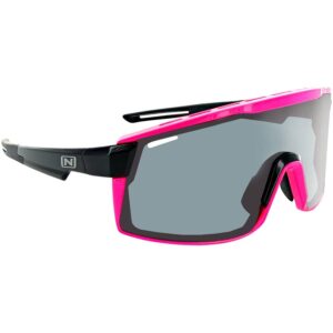 Optic Nerve Fixie Max Sunglasses Shiny Black/Bright Pink Lens