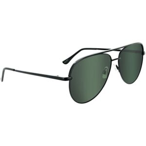ONE by Optic Nerve Flatscreen Sunglasses Satin Black, Polarized Grey Lens