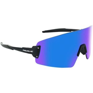 Optic Nerve FixieBLAST Sunglasses Matte Black, Smoke Lens with Blue Mirror