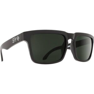 SPY+ HELM Sunglasses Black, Happy Gray Green Lenses