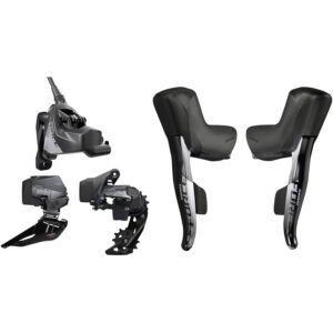 Force eTap AXS Electronic Road Groupset - 2x12-Speed, HRD Brake/Shift Levers, Flat Mount Disc, Front/Rear Derailleurs, CenterLock