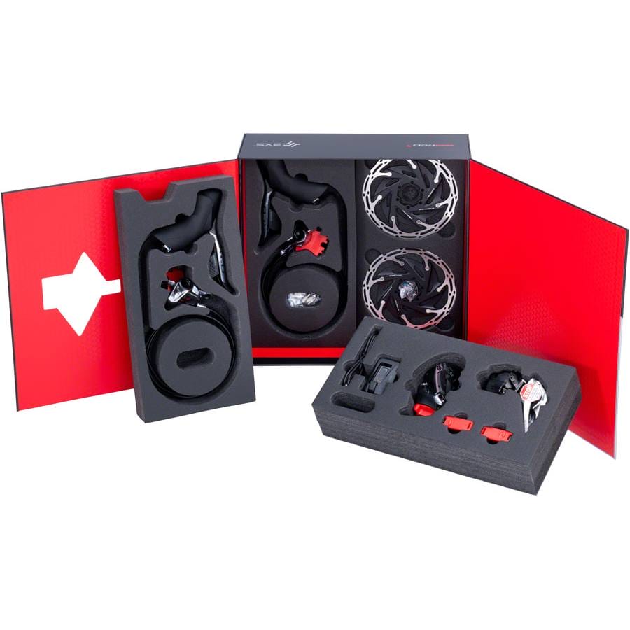 RED eTap AXS Electronic 2x12-Speed Road Groupset - HRD Brake/Shift Levers, Flat Mnt Disc Brakes, CL Rotors, Front/Rear Derailleurs - Image 7