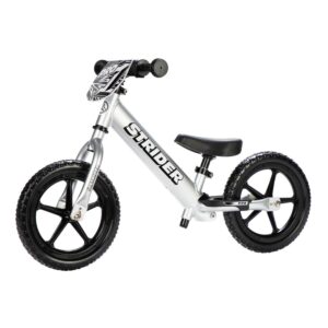 Strider 12 Pro Kids Balance Bike Silver