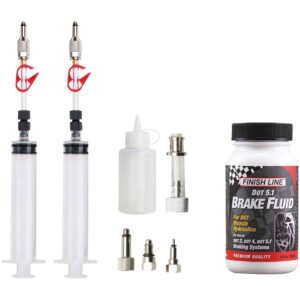 Jagwire Pro DOT Bleed Kit with Finish Line DOT 5.1 Fluid - For Avid, Hayes, Formula, and Hope Disc Brakes