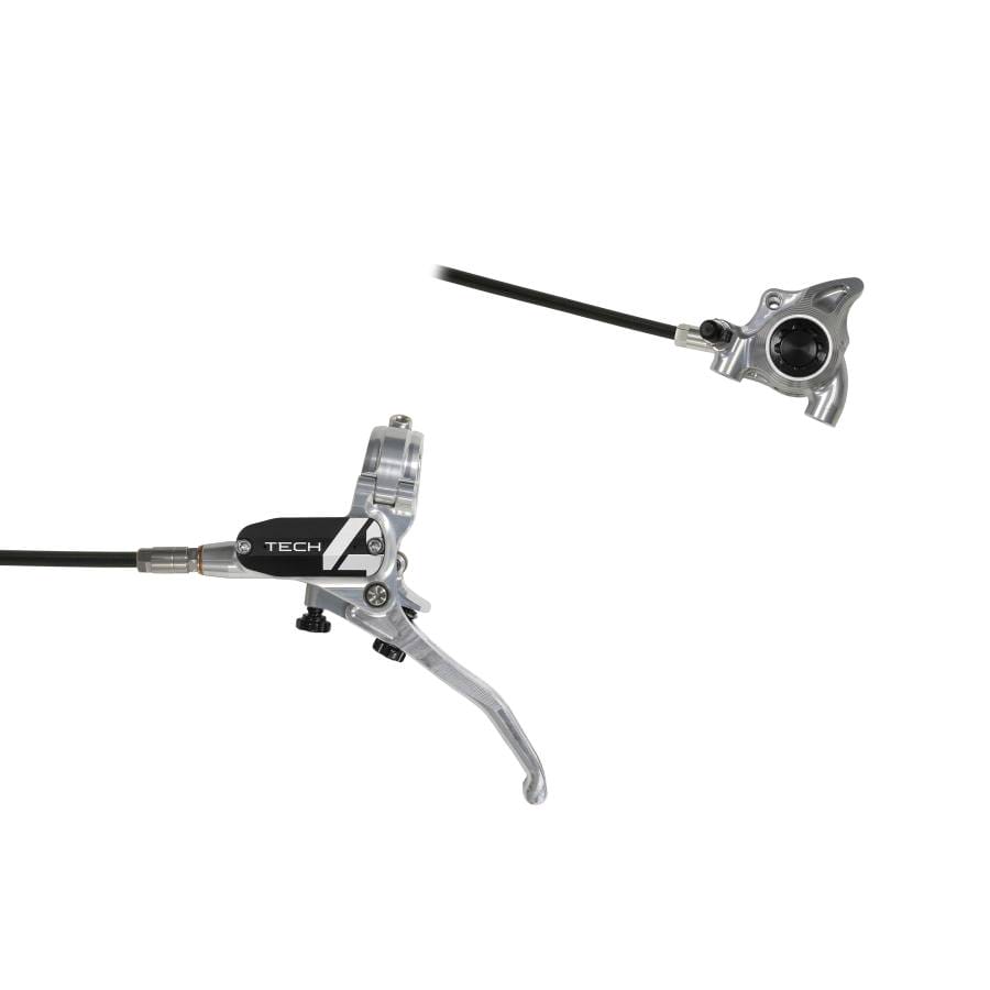Tech 4 X2 Flatmount No Rotor Black Hose Silver Black