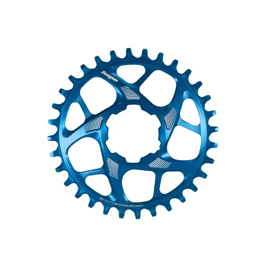Hope R22 Spiderless Boost Chainring Blue