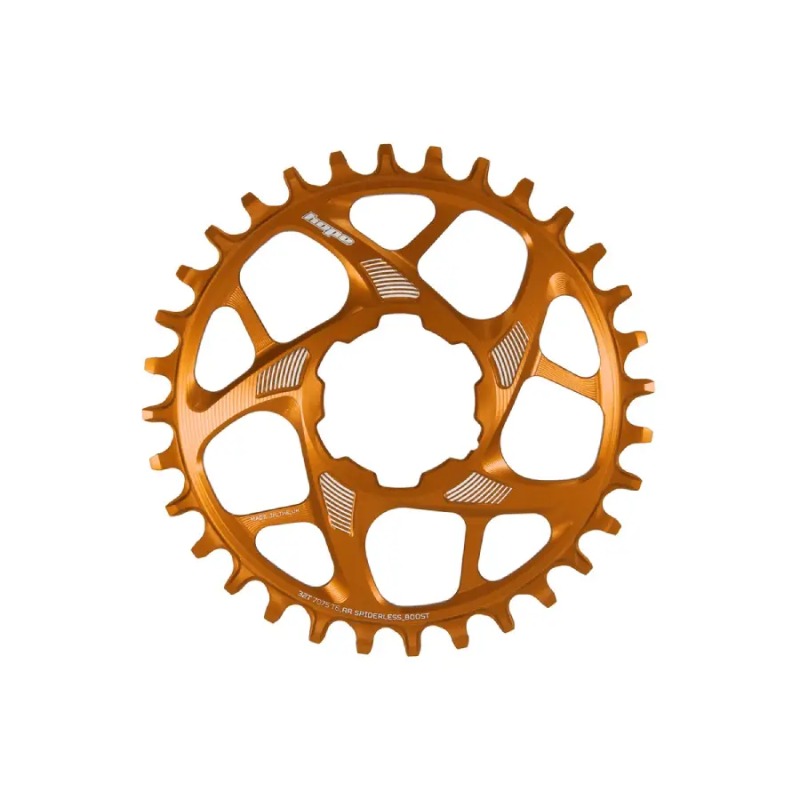 Hope R22 Spiderless Boost Chainring Orange