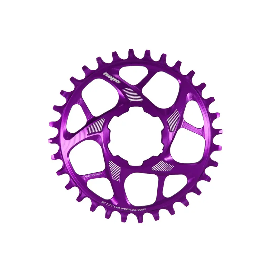 Hope R22 Spiderless Boost Chainring Purple