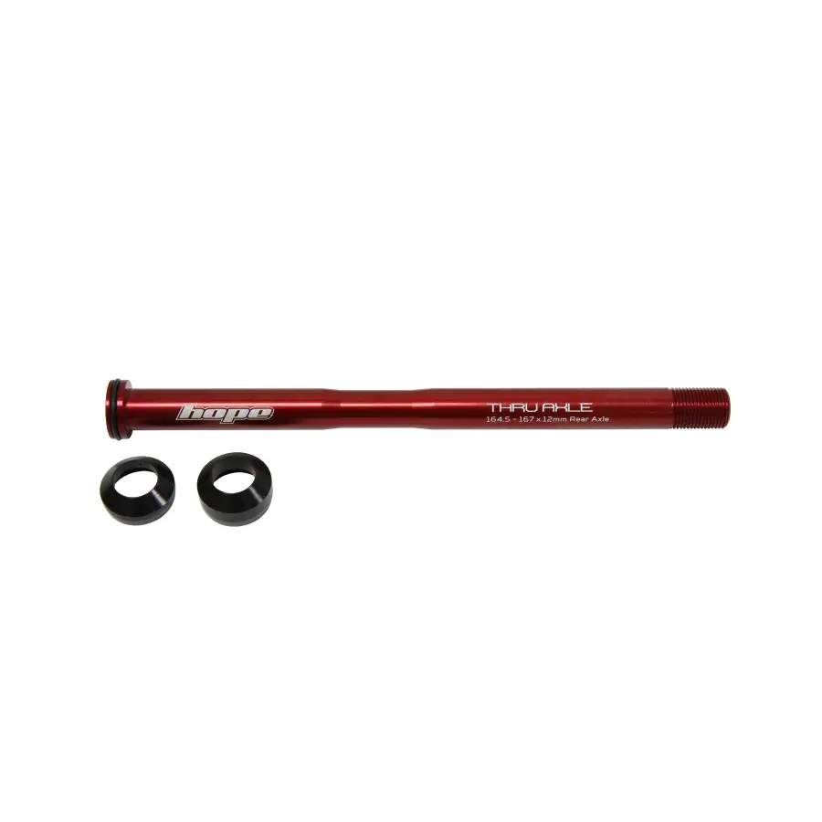 Hope Thru Axle Rear 164.5 - 167 Brand New Red HTAR167R