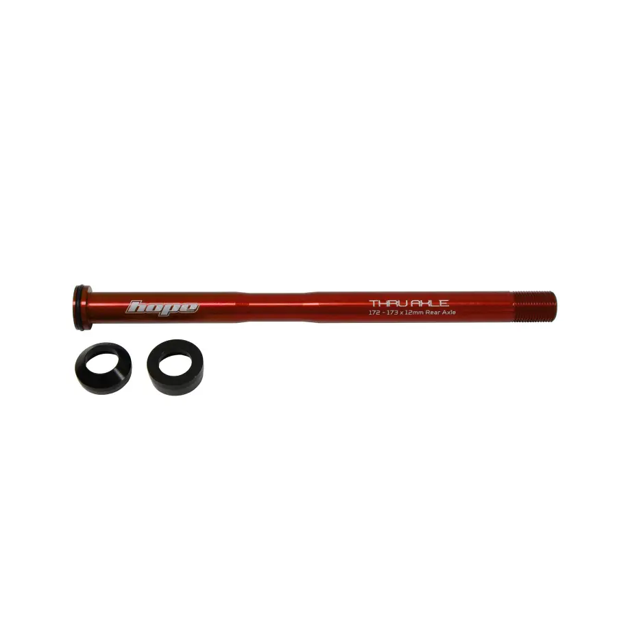 Hope Thru Axle Rear 172-173 Brand New Red HTAR173R. Full Manufacturer's Warranty